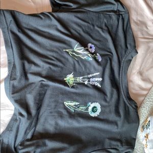 short sleeve cropped top